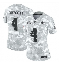 Women Dallas Cowboys 4 Dak Prescott 2024 F U S E Arctic Camo Salute To Service Limited Stitched Football Jersey Women Dallas Cowboys 4 Dak Prescott 2024 F U S E Arctic Camo Salute To Service Limited Stitched Football Jersey