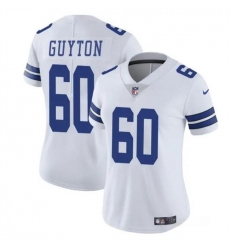 Women Dallas Cowboys 60 Tyler Guyton White 2024 Draft Vapor Limited Stitched Football Jersey Women Dallas Cowboys 60 Tyler Guyton White 2024 Draft Vapor Limited Stitched Football Jersey