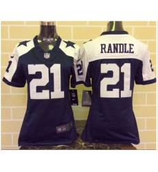 Women Nike Cowboys #21 Joseph Randle Navy Blue Thanksgiving Throwback Stitched NFL Elite Jersey Women Nike Cowboys #21 Joseph Randle Navy Blue Thanksgiving Throwback Stitched NFL Elite Jersey