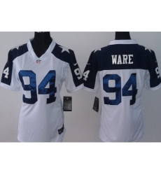 Women Nike Dallas Cowboys 94 DeMarcus Ware White Thanksgivings NFL Jerseys Women Nike Dallas Cowboys 94 DeMarcus Ware White Thanksgivings NFL Jerseys