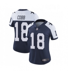 Womens Dallas Cowboys 18 Randall Cobb Navy Blue Throwback Alternate Vapor Untouchable Limited Player Football Jersey Womens Dallas Cowboys 18 Randall Cobb Navy Blue Throwback Alternate Vapor Untouchable Limited Player Football Jersey