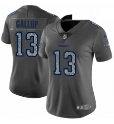 Womens Nike Dallas Cowboys 13 Michael Gallup Gray Static Vapor Untouchable Limited NFL Jersey Womens Nike Dallas Cowboys 13 Michael Gallup Gray Static Vapor Untouchable Limited NFL Jersey
