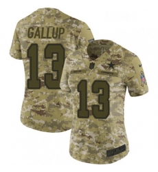 Womens Nike Dallas Cowboys 13 Michael Gallup Limited Camo 2018 Salute to Service NFL Jersey Womens Nike Dallas Cowboys 13 Michael Gallup Limited Camo 2018 Salute to Service NFL Jersey