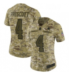 Womens Nike Dallas Cowboys 4 Dak Prescott Limited Camo 2018 Salute to Service NFL Jersey Womens Nike Dallas Cowboys 4 Dak Prescott Limited Camo 2018 Salute to Service NFL Jersey