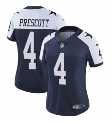 Womens Nike Dallas Cowboys 4 Dak Prescott Navy Blue Throwback Alternate Vapor Untouchable Limited Player NFL Jersey Womens Nike Dallas Cowboys 4 Dak Prescott Navy Blue Throwback Alternate Vapor Untouchable Limited Player NFL Jersey