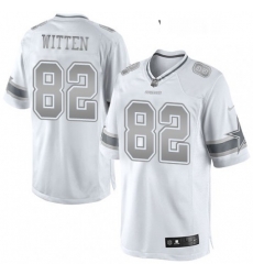 Womens Nike Dallas Cowboys 82 Jason Witten Limited White Platinum NFL Jersey Womens Nike Dallas Cowboys 82 Jason Witten Limited White Platinum NFL Jersey