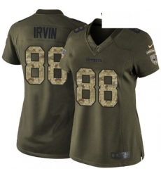 Womens Nike Dallas Cowboys 88 Michael Irvin Elite Green Salute to Service NFL Jersey Womens Nike Dallas Cowboys 88 Michael Irvin Elite Green Salute to Service NFL Jersey