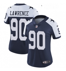 Womens Nike Dallas Cowboys 90 Demarcus Lawrence Navy Blue Throwback Alternate Vapor Untouchable Limited Player NFL Jersey Womens Nike Dallas Cowboys 90 Demarcus Lawrence Navy Blue Throwback Alternate Vapor Untouchable Limited Player NFL Jersey