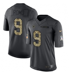 Nike Cowboys #9 Tony Romo Black Youth Stitched NFL Limited 2016 Salute to Service Jersey Nike Cowboys #9 Tony Romo Black Youth Stitched NFL Limited 2016 Salute to Service Jersey