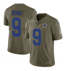 Youth Nike Cowboys #9 Tony Romo Olive Stitched NFL Limited 2017 Salute to Service Jersey Youth Nike Cowboys #9 Tony Romo Olive Stitched NFL Limited 2017 Salute to Service Jersey