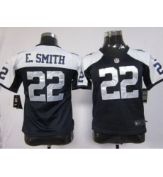 Youth Nike Dallas Cowboys 22 E.SMITH Blue Thankgivings Nike NFL Jerseys Youth Nike Dallas Cowboys 22 E.SMITH Blue Thankgivings Nike NFL Jerseys