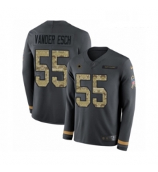 Youth Nike Dallas Cowboys 55 Leighton Vander Esch Limited Black Salute to Service Therma Long Sleeve NFL Jersey Youth Nike Dallas Cowboys 55 Leighton Vander Esch Limited Black Salute to Service Therma Long Sleeve NFL Jersey