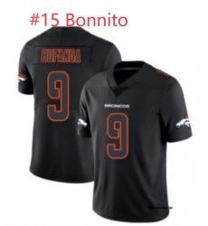 Broncos Bonnito #15 Black Orange Jersey