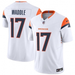 Men Denver Broncos  17 Jaylen Waddle White 2026 F U S E  Vapor Limited Stitched Football Jersey