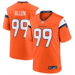 Men Denver Broncos 99 Zach Allen Orange F U S E Stitched Jersey