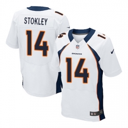 NFL Denver Broncos #14 Brandon Stokley Elite White Men Jersey