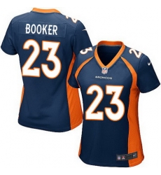 Nike Broncos #23 Devontae Booker Blue Alternate Womens Stitched NFL New Elite Jersey Nike Broncos #23 Devontae Booker Blue Alternate Womens Stitched NFL New Elite Jersey