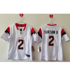 Women Denver Broncos 2 Pat Surtain II White 2024 F U S E Throwback Stitched Jersey Women Denver Broncos 2 Pat Surtain II White 2024 F U S E Throwback Stitched Jersey