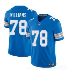 Men Detroit Lions 78 Tyleik Williams Blue 2025 Draft F U S E Vapor Limited Stitched Jersey Men Detroit Lions 78 Tyleik Williams Blue 2025 Draft F U S E Vapor Limited Stitched Jersey