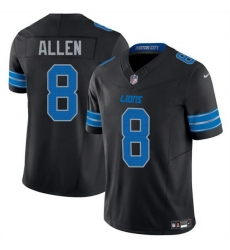 Men Detroit Lions 8 Kyle Allen Black 2025 F U S E  Vapor Limited Stitched Jersey