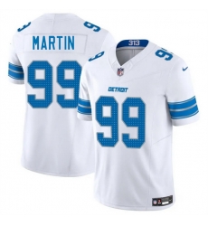 Men Detroit Lions 99 Brodric Martin White 2025 F U S E  Vapor Limited Stitched Jersey