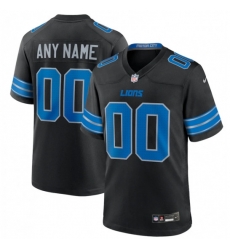 Men Women Youth Detroit Lions Nike Custom Game Jersey Black