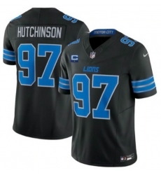 Toddler Detroit Lions 97 Aidan Hutchinson Black 2024 F U S E 2nd Alternate Vapor Limited Stitched Jersey