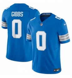 Youth Detroit Lions 0 Jahmyr Gibbs Blue 2024 F U S E 2nd Alternate Vapor Limited Stitched Jersey