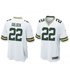 Men Green Bay Packers #22 Matthew Golden 2025 Draft Nike Home White Stitched Jersey