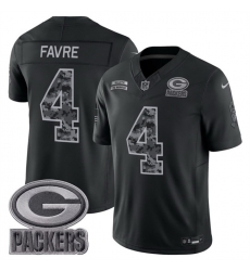 Men Green Bay Packers 4 Brett Favre Black F U S E 2026 Salute to Service Limited Stitched Football Jersey Men Green Bay Packers 4 Brett Favre Black F U S E 2026 Salute to Service Limited Stitched Football Jersey