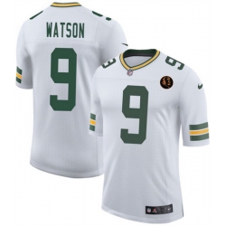 Men Green Bay Packers 9 Christian Watson White 2025 New With John Madden Patch Vapor Untouchable Limited Stitched Football Jersey