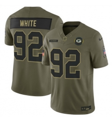 Men Green Bay Packers 92 Reggie White Olive 2025 F U S E Salute to Service Limited Stitched Football Jersey Men Green Bay Packers 92 Reggie White Olive 2025 F U S E Salute to Service Limited Stitched Football Jersey