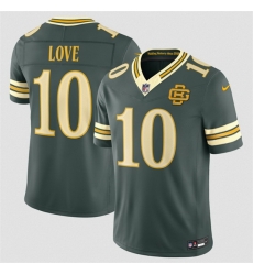 Youth Green Bay Packers  10 Jordan Love Dark Green 2026 Rivalries Collection Limited Stitched Jersey