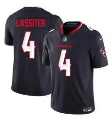 Men Houston Texans 4 Kamari Lassiter Navy 2025 F U S E Vapor Limited Stitched Football Jersey Men Houston Texans 4 Kamari Lassiter Navy 2025 F U S E Vapor Limited Stitched Football Jersey