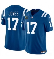 Men Indianapolis Colts 17 Riley Leonard Blue 2025 F U S E With 4 Star C Patch Vapor Limited Stitched Football Jersey Men Indianapolis Colts 17 Riley Leonard Blue 2025 F U S E With 4 Star C Patch Vapor Limited Stitched Football Jersey