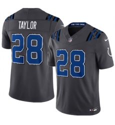 Men Indianapolis Colts 28 Jonathan Taylor Dark Gray 2026 F U S E Rivalries Collection Limited Stitched Football Jersey Men Indianapolis Colts 28 Jonathan Taylor Dark Gray 2026 F U S E Rivalries Collection Limited Stitched Football Jersey