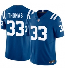 Men Indianapolis Colts  33 Juanyeh Thomas Blue 2026 F U S E  Vapor Limited Stitched Football Jersey