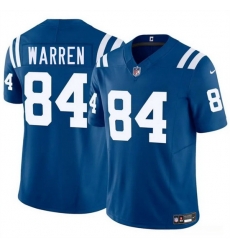 Men Indianapolis Colts 84 Tyler Warren Blue 2025 Draft F U S E  Vapor Limited Stitched Football Jersey