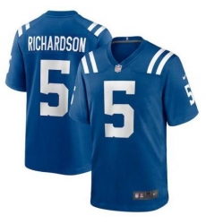 Nike Indianapolis Colts Anthony Richardson #5 Blue Vapor Untouchable Limited Stitched NFL Jersey Nike Indianapolis Colts Anthony Richardson #5 Blue Vapor Untouchable Limited Stitched NFL Jersey