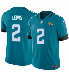 Men Jacksonville Jaguars 2 Jourdan Lewis Teal 2025 F U S E Prowler Throwback Vapor Limited Stitched Football Jersey Men Jacksonville Jaguars 2 Jourdan Lewis Teal 2025 F U S E Prowler Throwback Vapor Limited Stitched Football Jersey