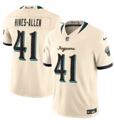 Men Jacksonville Jaguars  41 Josh Hines Allen Cream 2026 F U S E  Rivalries Collection Limited Stitched Football Jersey