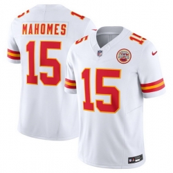 Men Kansas City Chiefs 15 Patrick Mahomes White 2023 F.U.S.E. Vapor Untouchable Limited Stitched Jersey