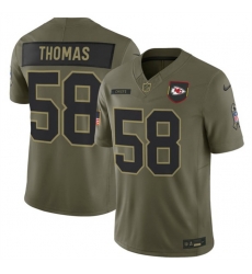 Men Kansas City Chiefs 58 Derrick Thomas Olive 2025 F U S E Salute to Service Limited Stitched Football Jersey Men Kansas City Chiefs 58 Derrick Thomas Olive 2025 F U S E Salute to Service Limited Stitched Football Jersey