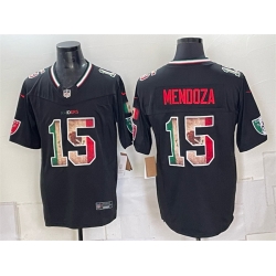 Men Las Vegas Raiders  15 Fernando Mendoza Black F U S E  Mexico Vapor Untouchable Limited Stitched Football Jersey