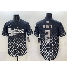 Men Las Vegas Raiders 2 Ashton Jeanty Black Limited Stitched Baseball Jersey