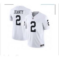 Men Las Vegas Raiders 2 Ashton Jeanty White 2025 F U S E  Vapor Stitched Football Jersey