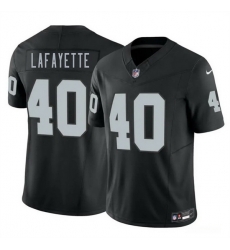 Men Las Vegas Raiders  40 Devin Lafayette Black 2026 Draft F U S E  Vapor Untouchable Limited Stitched Football Jersey