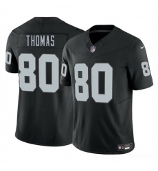 Men Las Vegas Raiders 80 Ian Thomas Black 2025 F U S E  Vapor Stitched Football Jersey