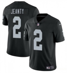 Youth Las Vegas Raiders 2 Ashton Jeanty Black 2025 Draft Vapor Untouchable Limited Stitched Football Jersey