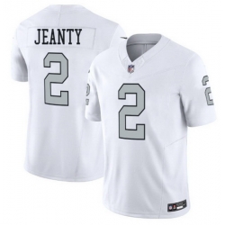 Youth Las Vegas Raiders 2 Ashton Jeanty White 2025 F U S E  Vapor Stitched Football Jerseys
